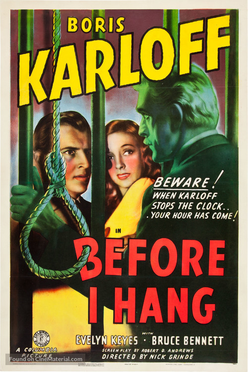 Before I Hang - Movie Poster