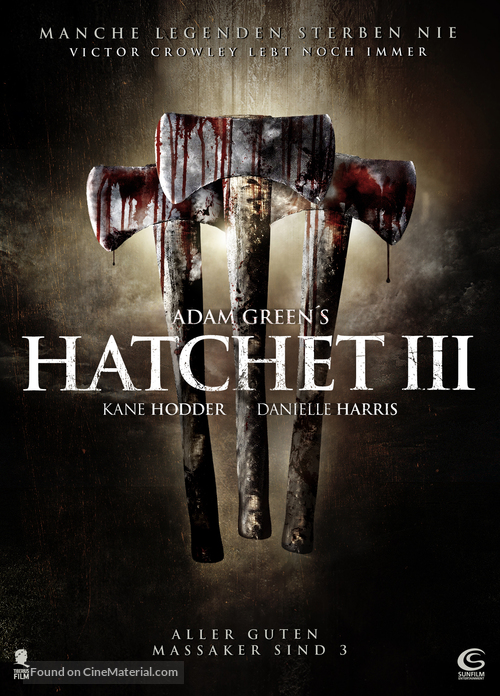 Hatchet III - German DVD movie cover