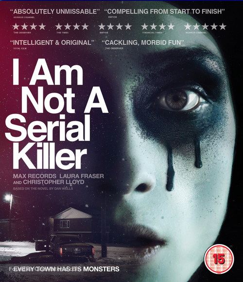 I Am Not a Serial Killer - British Blu-Ray movie cover