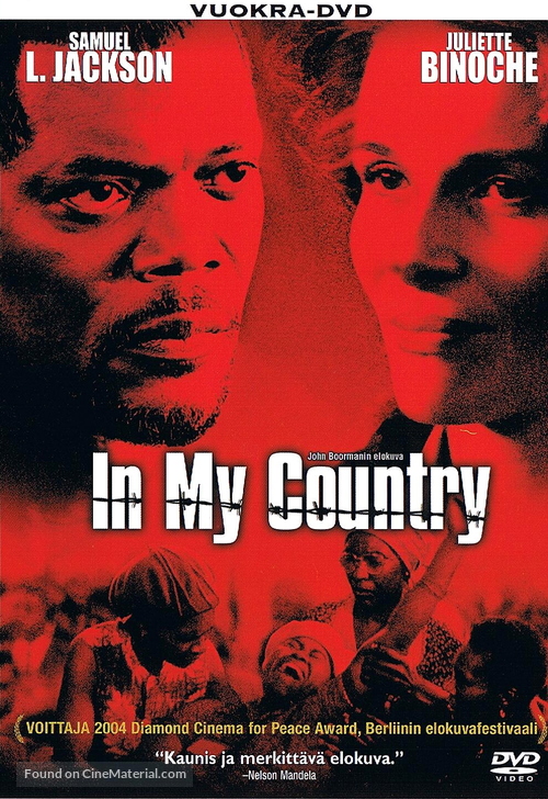 In My Country - Finnish DVD movie cover