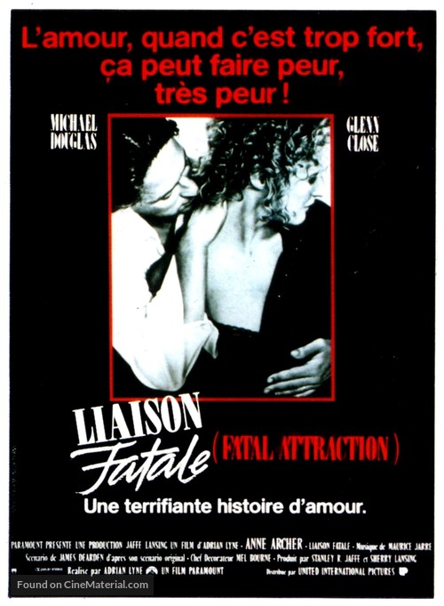 Fatal Attraction - French Movie Poster