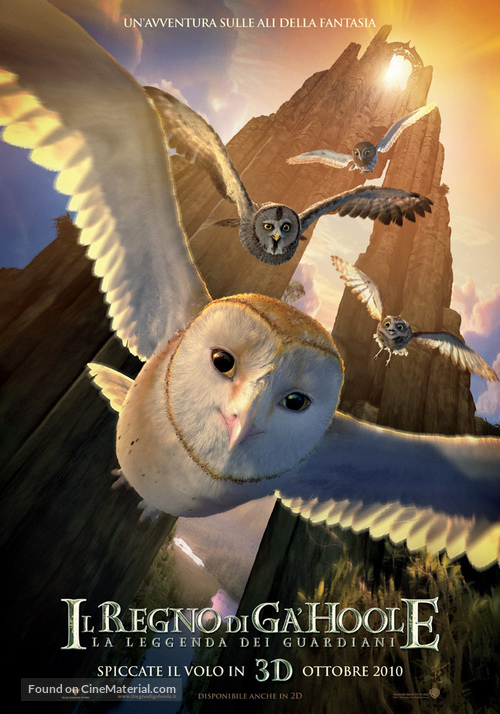 Legend of the Guardians: The Owls of Ga&#039;Hoole - Italian Movie Poster