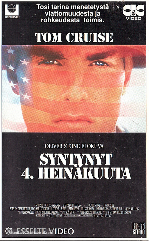 Born on the Fourth of July - Finnish VHS movie cover