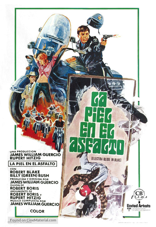 Electra Glide in Blue - Spanish Movie Poster