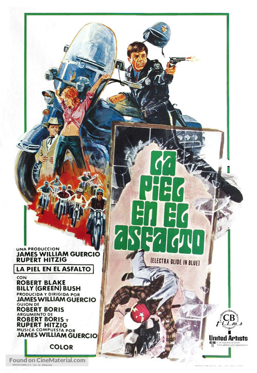 Electra Glide in Blue - Spanish Movie Poster