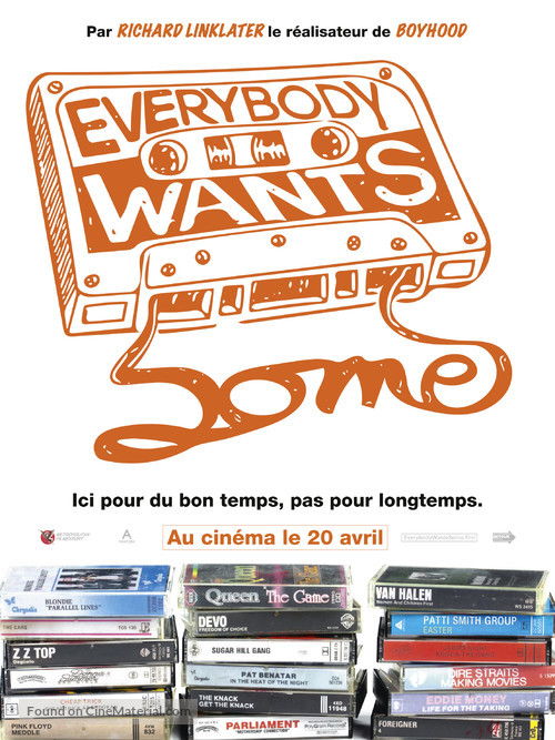 Everybody Wants Some - French Movie Poster