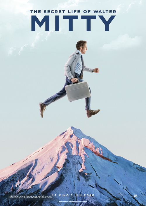 The Secret Life of Walter Mitty - Norwegian Movie Poster