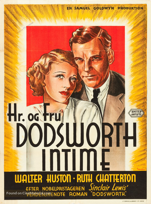 Dodsworth - Danish Movie Poster