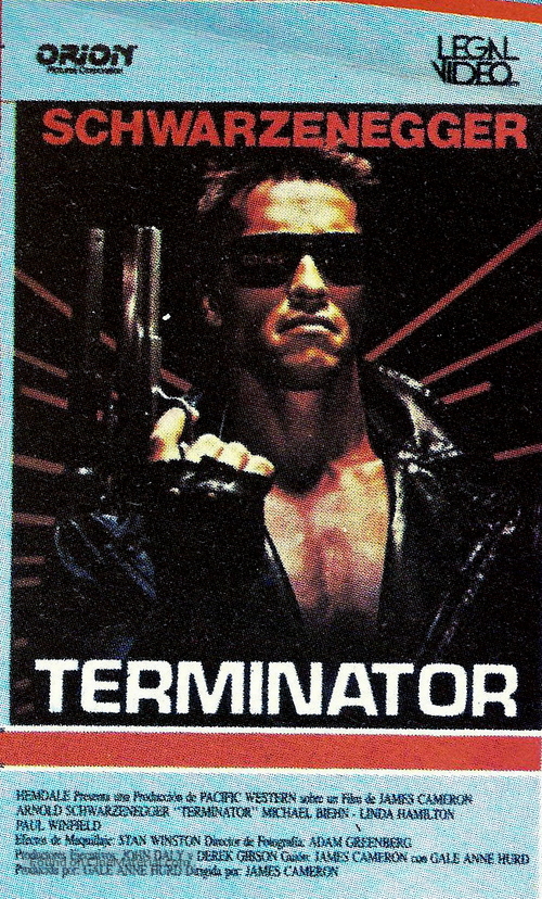 The Terminator - Argentinian VHS movie cover