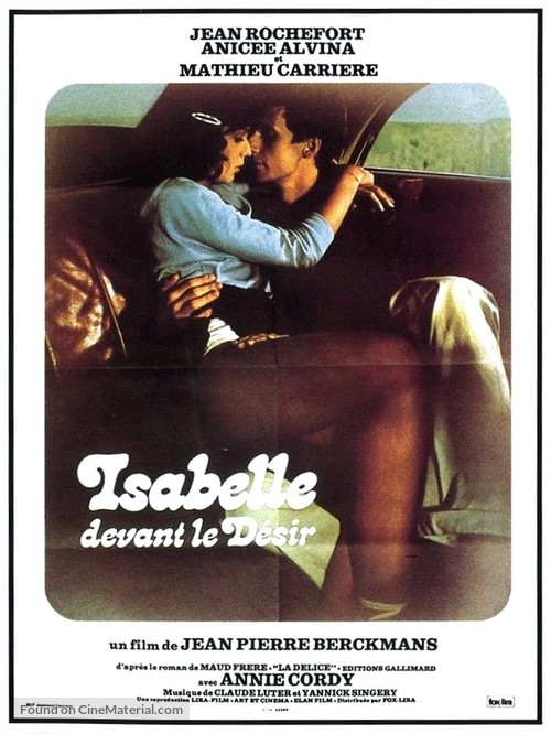 Isabelle devant le d&eacute;sir - French Movie Poster