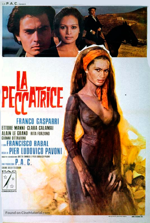 La peccatrice - Italian Movie Poster