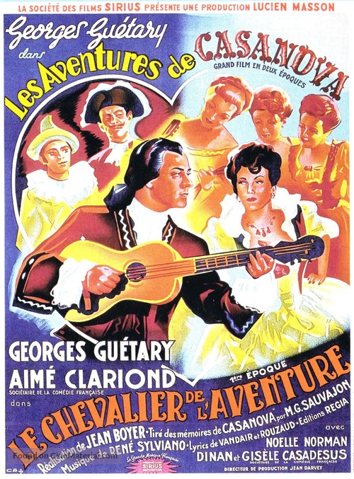 Les aventures de Casanova - French Movie Poster