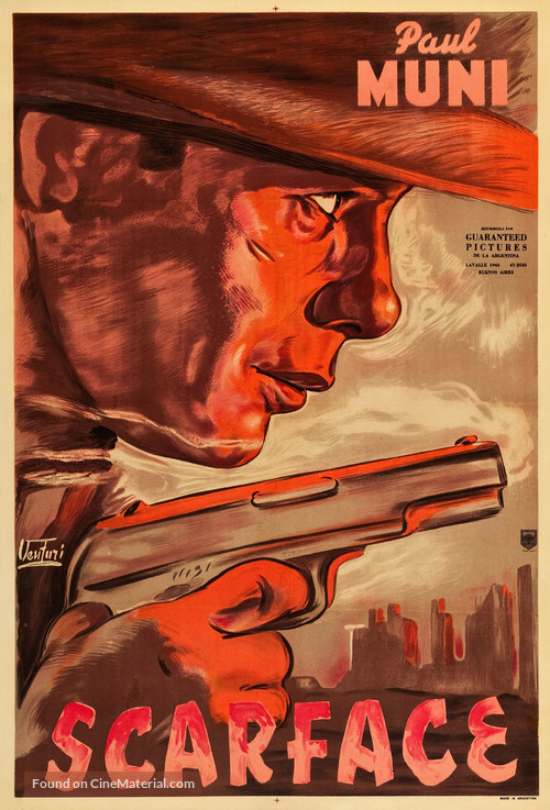 Scarface - Argentinian Movie Poster