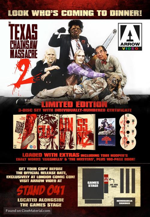 The Texas Chainsaw Massacre 2 - British Video release movie poster