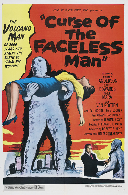 Curse of the Faceless Man - Movie Poster