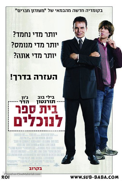 School for Scoundrels - Israeli poster