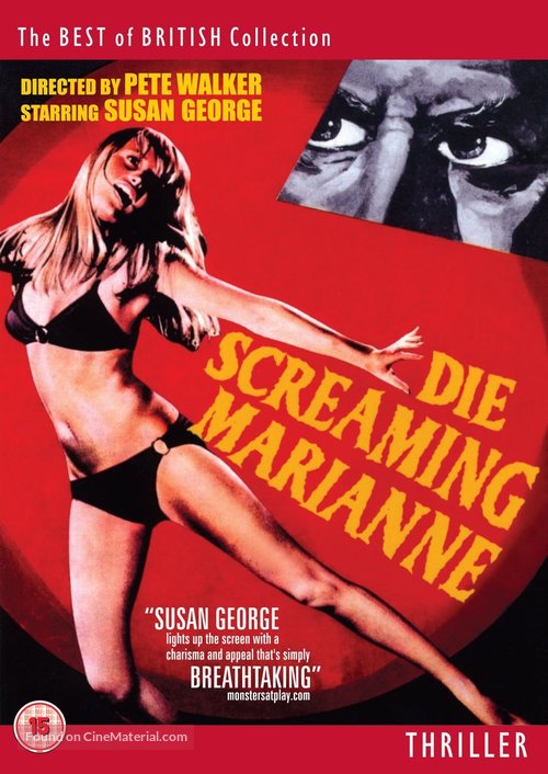 Die Screaming, Marianne - British DVD movie cover