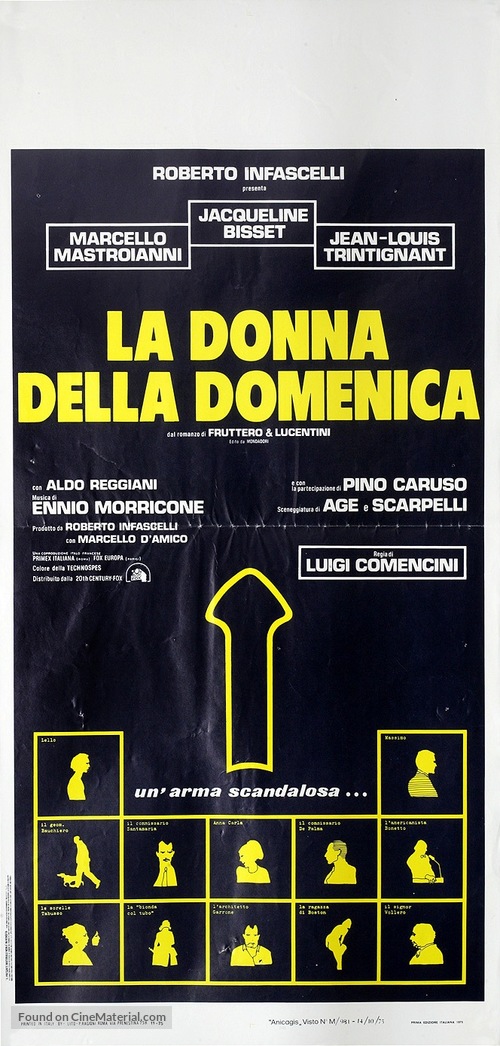 La donna della domenica - Italian Movie Poster