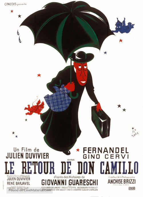 Le retour de Don Camillo - French Movie Poster