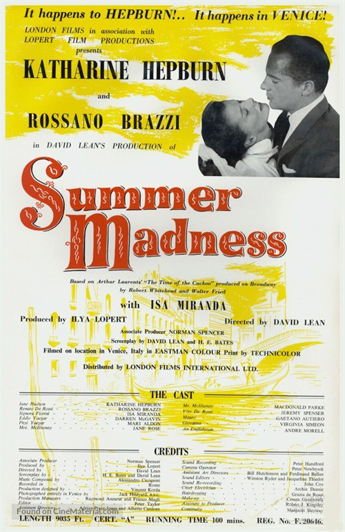Summertime - British Movie Poster
