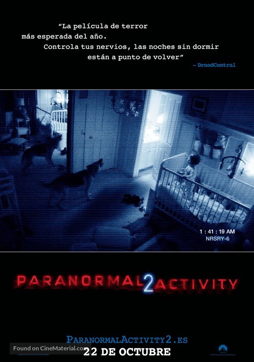 Paranormal Activity 2 - Spanish Movie Poster