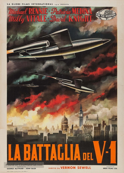 Battle of the V-1 - Italian Movie Poster