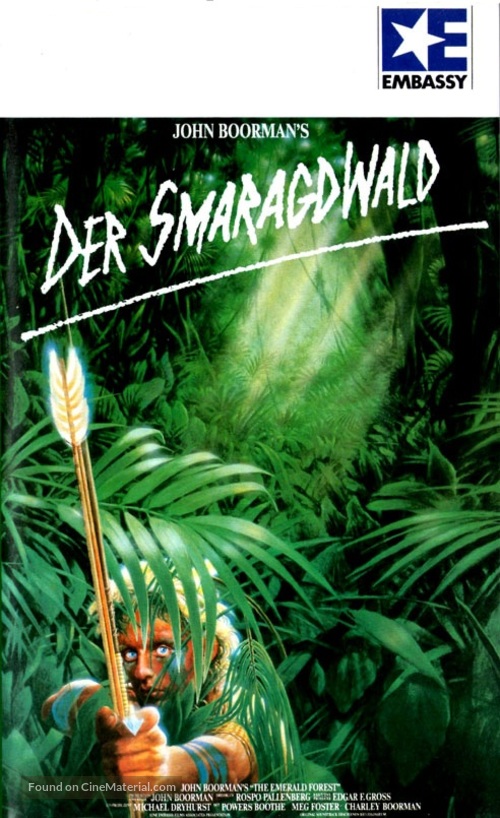 The Emerald Forest - German VHS movie cover