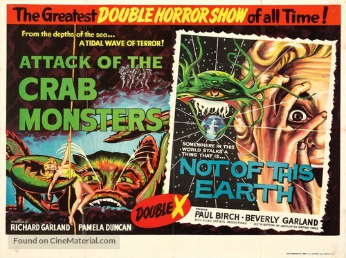 Attack of the Crab Monsters - British Combo movie poster