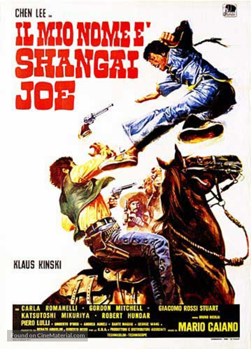 Il mio nome &egrave; Shangai Joe - Italian Movie Poster