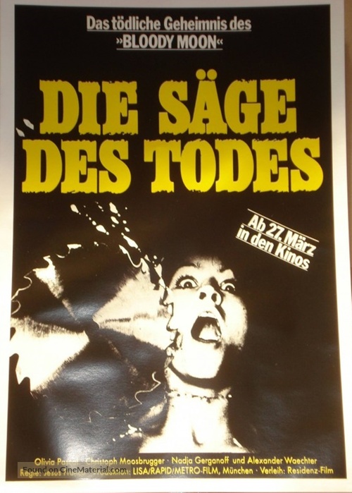 Die S&auml;ge des Todes - German Movie Poster