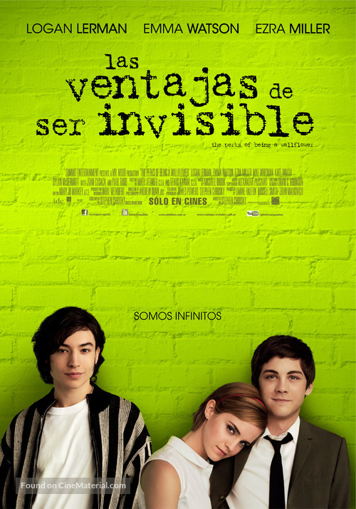 The Perks of Being a Wallflower - Argentinian Movie Poster