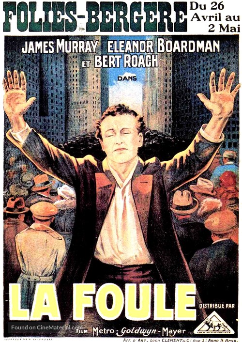 The Crowd - Belgian Movie Poster