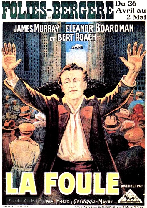 The Crowd - Belgian Movie Poster