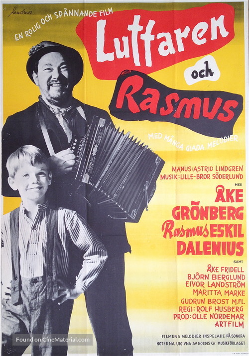 Luffaren och Rasmus - Swedish Movie Poster