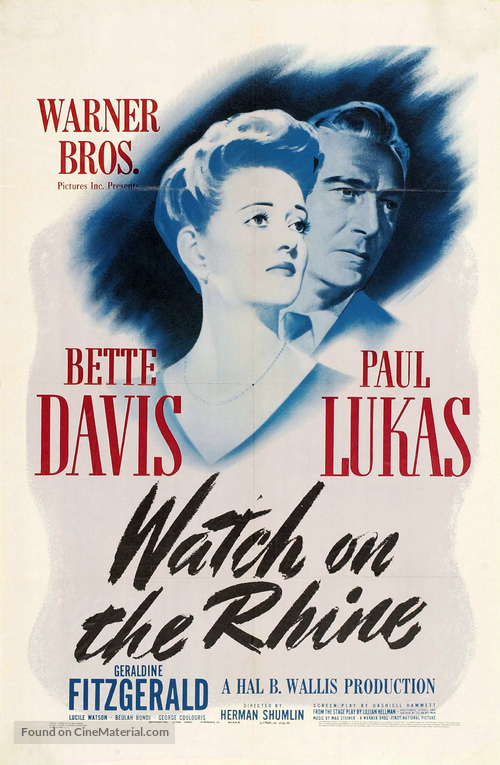 Watch on the Rhine - Movie Poster