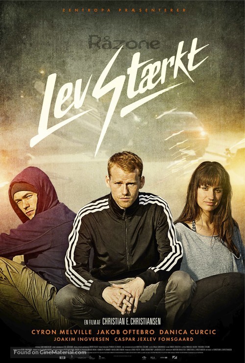 Lev st&aelig;rkt - Danish Movie Poster