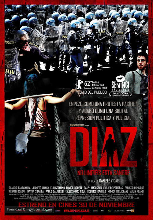 Diaz: Don&#039;t Clean Up This Blood - Spanish Movie Poster