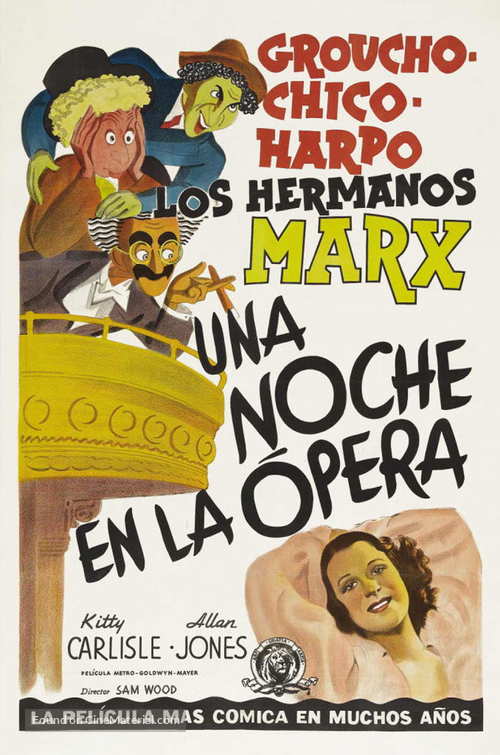 A Night at the Opera - Spanish Movie Poster