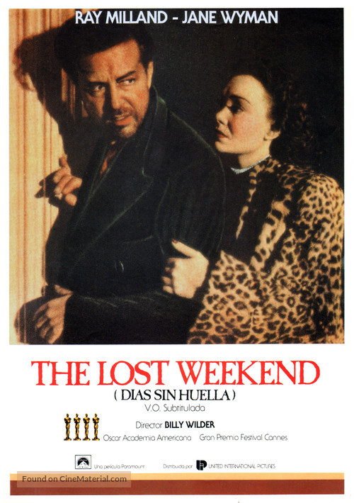 The Lost Weekend - Spanish Movie Poster