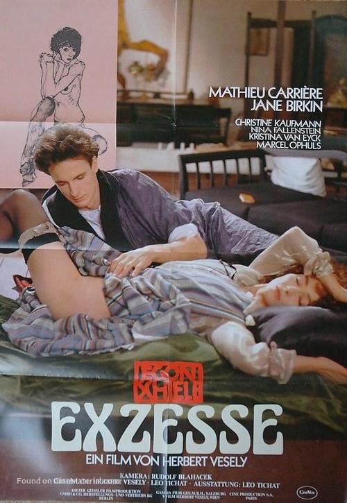 Egon Schiele - Exzesse - German Movie Poster