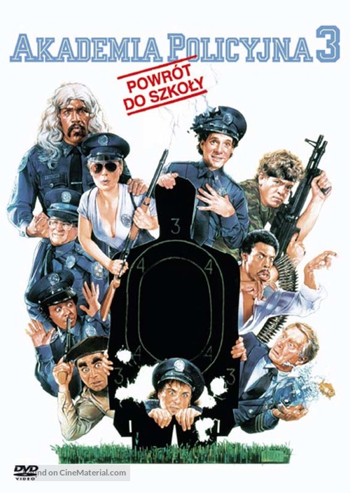 Police Academy 3: Back in Training - Polish DVD movie cover