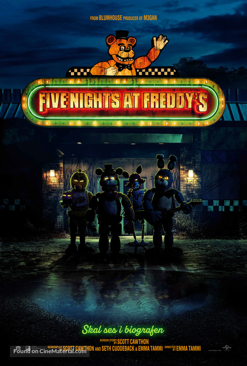 Five Nights at Freddy&#039;s - Danish Movie Poster