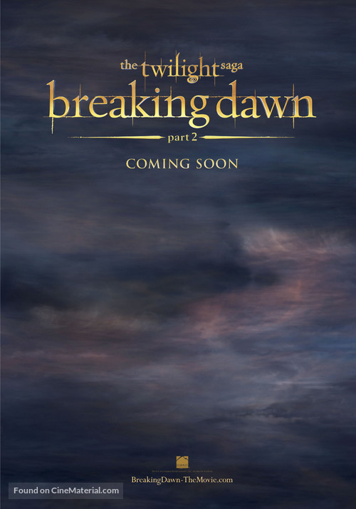 The Twilight Saga: Breaking Dawn - Part 2 - Teaser movie poster