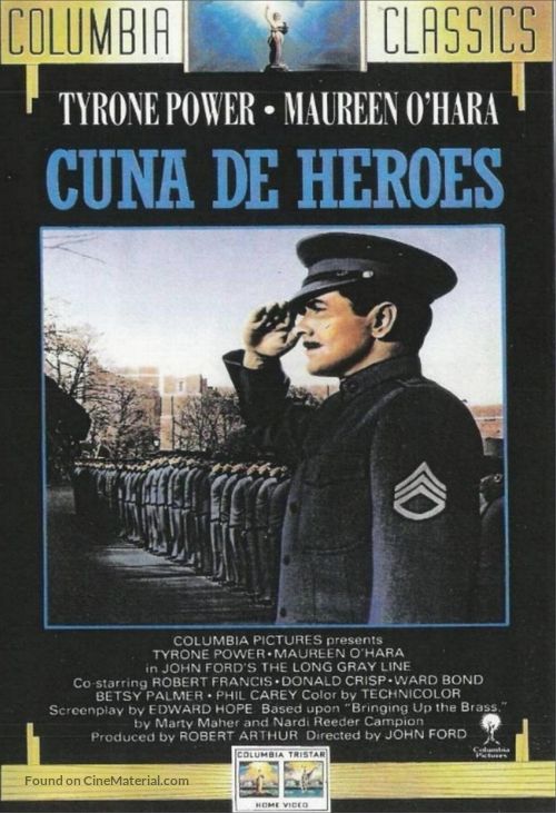 The Long Gray Line - Spanish Movie Cover