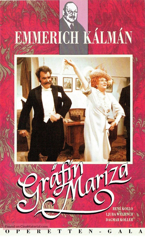 Gr&auml;fin Mariza - German VHS movie cover