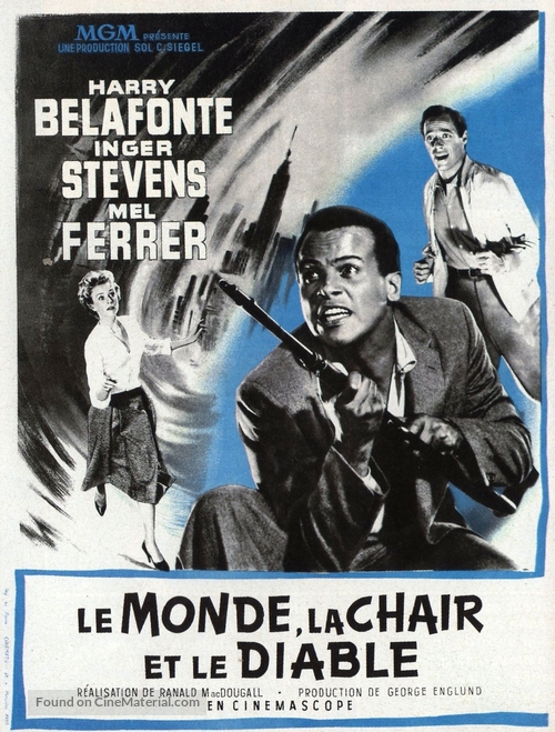 The World, the Flesh and the Devil - French Movie Poster