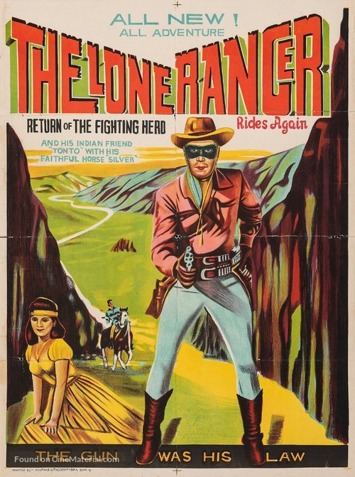 The Lone Ranger Rides Again - Indian Movie Poster