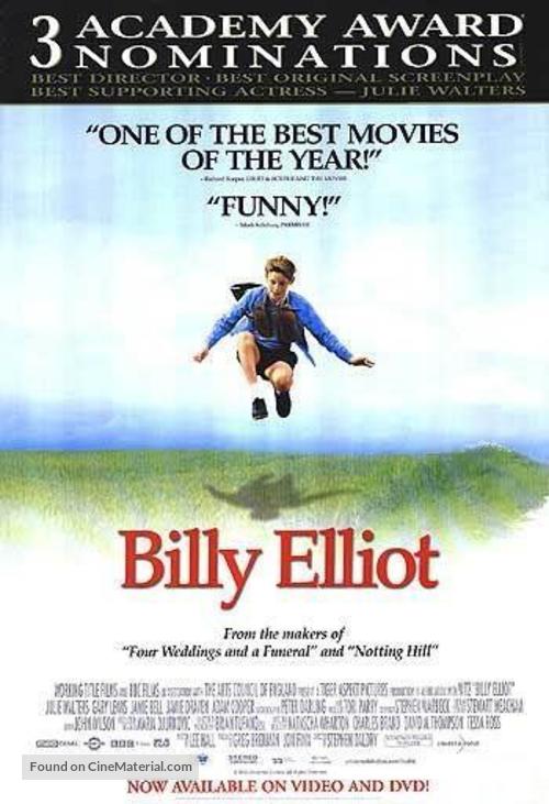 Billy Elliot - Video release movie poster