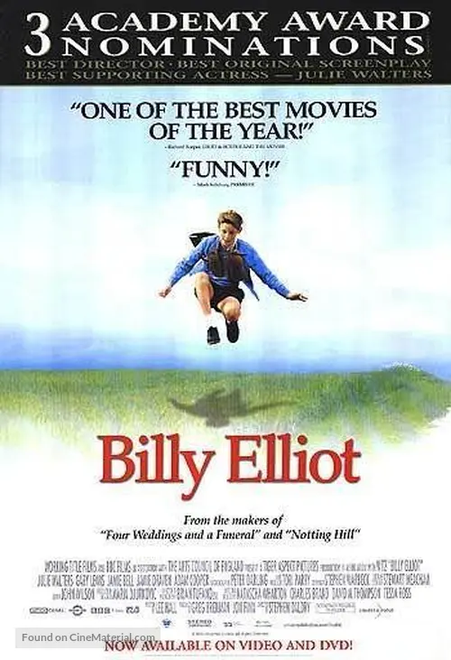 Billy Elliot (2000) video release movie poster
