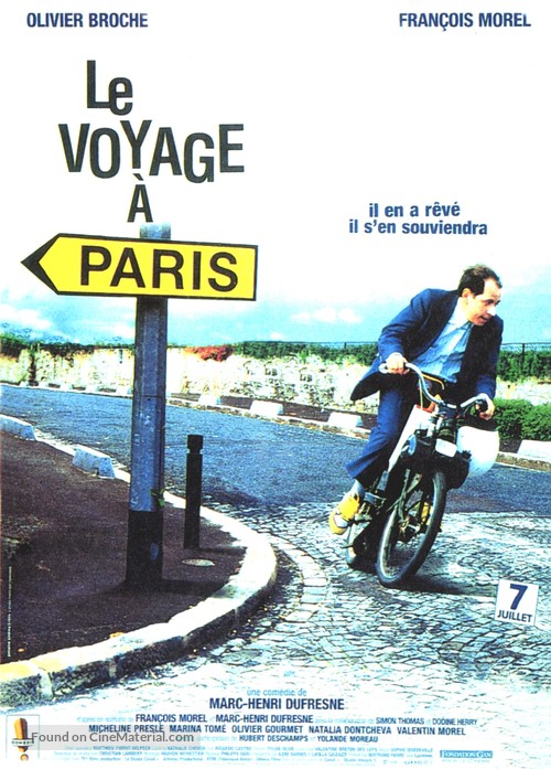 Le voyage &agrave; Paris - French Movie Poster